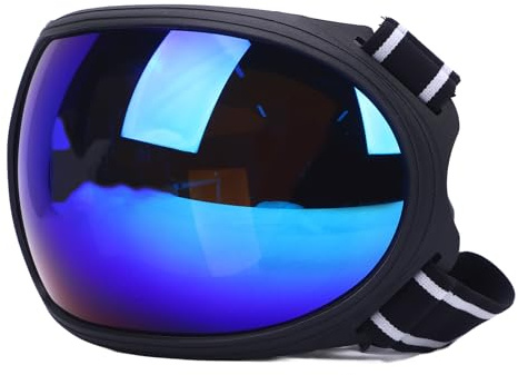 Keenso Lunettes pour Chevaux de Course, Lunettes de Soleil en Plastique Coupe-vent et Anti-sable pour Chevaux avec Ajustement Confortable pour les Sports équestres (BLUE)