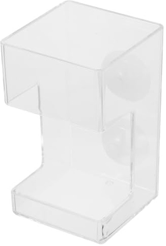 Automatic Aquarium Feeder Bowl with Suction Cups, Acrylic Food Dispenser