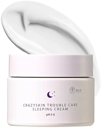 CRAZY SKIN Korea Schwach Saurer pH-Wert 5.5 Ärger Pflege Schlafcreme, 50 g