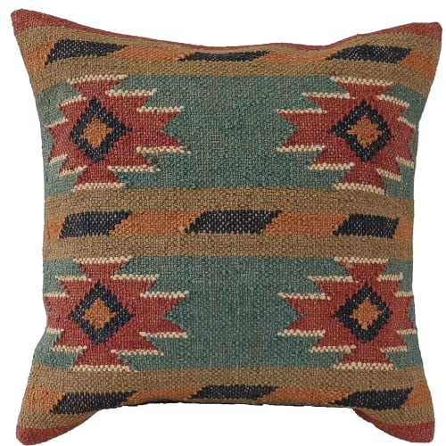 Trade Star 70% Jute 30% Wool Cushion Cover of 18x18 Inches