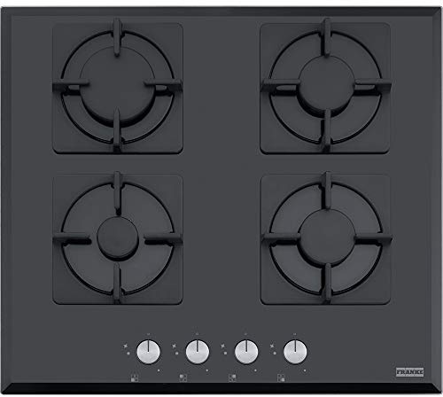 Franke FHNS 604 4G BK C built-in Gas hob Black – Plate (Built-in, Gas Hob, Glass, Black, 1000 W, 1750 W)