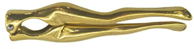 artigianatodaloise - Schiaccianoci in Ottone Lucido Gambe di Donna funzionante indistruttibile - Schiaccianoci Gambe 1