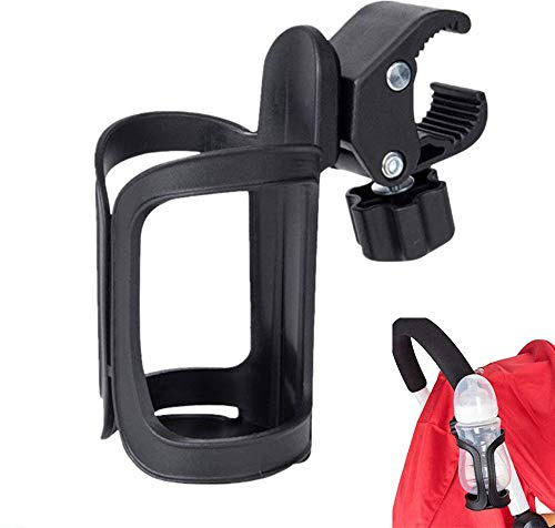 Universal Stroller Cup Holder - Adjustable Pram Organiser for Bottles, Drinks, and Coffee - Baby Pushchair Accessory for Buggies