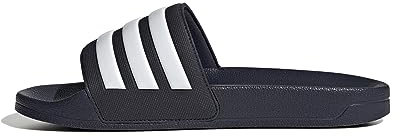 adidas Adilette Shower Stripes, Chanclas Hombre, Core Black Footwear White 01, 42 EU