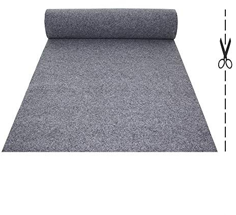 OLIVO.shop | PASSATOIA tappeto nuziale per matrimonio cerimonia eventi chiesa wedding baby shower, allestimenti per feste, tappeto lungo e stretto 9 colori su misura H 1mt ROPAS (GRIGIO)