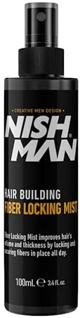 NISHMAN Locking Mist Spray 100ml – Får Ditt Hår att Se Naturligt Tjockare Ut och Skyddar det Mot Naturliga Element - Kraftfull Locking Mist Spray för Optimal Håråterhämtning