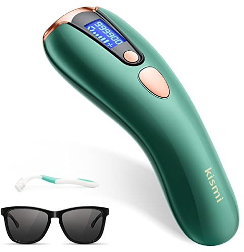 IPL Geräte Haarentfernung Kismi, Haarentfernung Laser für Männer und Frauen, 999.900 Flashes Haarentfernungsgerät, Permanente Schmerzloses Haarentfernung für Körper, Gesicht