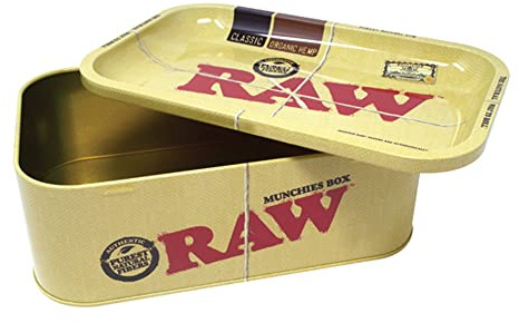 RAW Munchies scatola portaoggetti in metallo, 27,3 x 17,1 cm