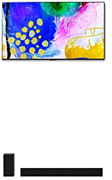 LG OLED65G29LA TV 164 cm (65 Zoll) OLED evo Fernseher (Cinema HDR, 120 Hz, Wandhalterung) + Soundbar (420 Watt) mit kabellosem Subwoofer (Google Assistant, Amazon Alexa, HDMI, Bluetooth), Schwarz