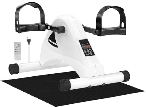 Pedaltrainer, Beintrainer für Zuhause, Leisem Motor, 6 Geschwindigkeitsstufen, Heimtrainer Senioren Zuhause Fitnessgeräte