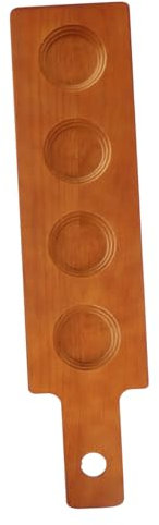 LIFKOME Wooden Coaster for Beer Wine Cup Holder Creative Bar Hotel Use Cup Wooden Storage Tray Beverage Holder for Outdoor