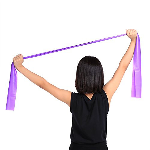 1, 5 M Yoga-Stretchband in Vier Farben, Yoga-Gummiband, Übungs-Fitnessband (Purple