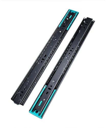 Schwerlast Schubladenführungen,schubladenschienen Softclose,vollauszug Bodenmontage,1 Paar Schubladenauszüge Teleskopauszug Schienen Vollauszug Für Seitliche Montage (Size : 800mm)