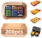 200Stück Heißluftfritteuse Backpapier für Ninja Airfryer：Höher Baking Papier für AF400EU AF300EU Ninja Foodi Max Dual Zone Air Fryer - Double Stack Heißluftfritteuse Zubehör - Rechteck 21,8 x 14cm