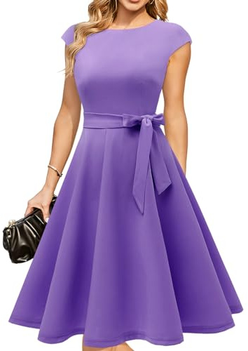 DRESSTELLS Formal Wedding Guest Dresses for Women UK, Modest Party Prom Bridesmaid Evening Dress
