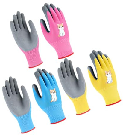 BESPORTBLE 3 Mädchen-gartenhandschuhe Für Mädchen Atmungsaktive Strapazierfähige Und Gartenhandschuhe Für Outdoor-aktivitäten Farben Für Gartenarbeit Und