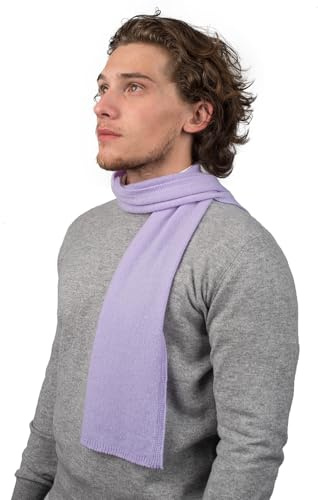 Dalle Piane Cashmere - Mini Schal aus 100% Kaschmir - Made in Italy - Mann/Frau, Farbe: Flieder, Einheitsgröße