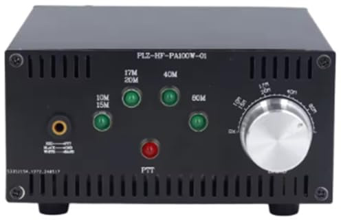 Koolenry Amplificatore di Potenza Portatile 2MHz A 30MHz 12-15V 100W con Raffreddamento Intelligente e Amplificatore di Potenza.