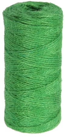 YMWALK Spago di cotone multicolore da 2 mm, 100 m, ecologico, per decorazioni fai da te e confezioni regalo, per arte, artigianato, cucina (verde)
