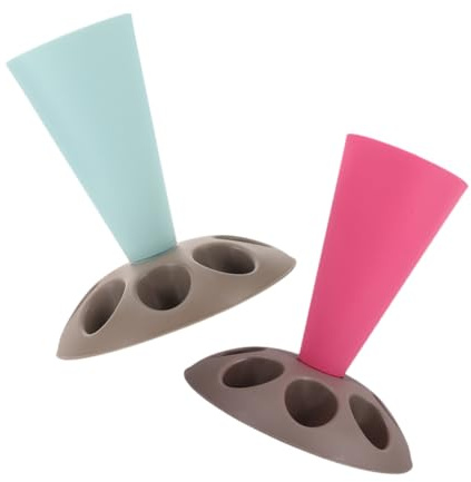 IMIKEYA 2PCS Piping Bag Holder Stand Icing Bag Storage with Slots for Nozzles Stand for Cake Decorating and Baking Accessories Easy to Clean and Maintain
