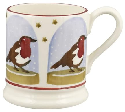 Emma Bridgewater Robin Snow Globe 1/2 Pint Mug