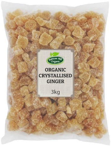 Organic Crystallised Ginger 3kg by Hatton Hill Organic