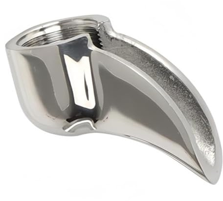 Beccuccio doppio in acciaio inossidabile for portafiltro da 58 mm e 51 mm di ricambio for macchina da caffè espresso(Single)