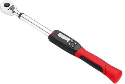 NGBFF llave dinamométrica digital, Kit combinado de llave dinamométrica digital de alta resistencia con zumbador y notificación de flash LED