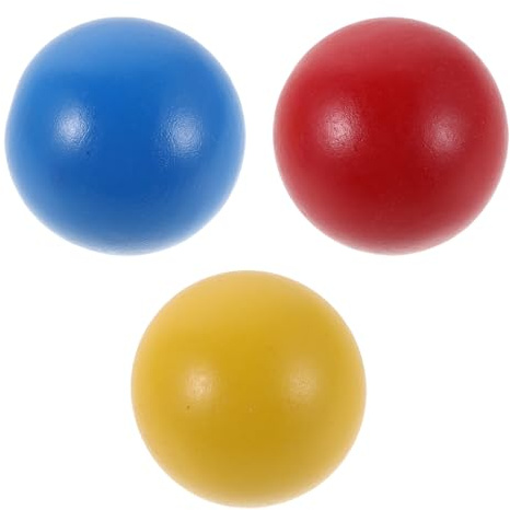YARNOW 3 Palline da Croquet per Giochi da Prato - Set di Palline in Legno da 2,36/6 cm - Giochi da Croquet per Bambini per Giocare, Sport ricreativi, Campeggio, Feste, Accessori