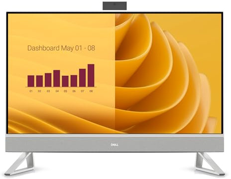 Dell 27 All-in-One PC EC27250 27” FHD 100Hz – Core i5-1334U (10 Cores, 4.6 GHz Max), 1TB PCIe Gen 4.0x4 NVMe, 16GB RAM, Intel Graphics, GbE, SD Card Reader, WIFI 6 & BT 5.3, Windows 11 Pro (Renewed)
