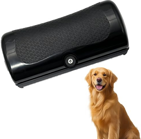 Zhcwldmi Pet Care Brush,Hundebürste & Katzenhaarbürste,Fellwunder Bürste Hund, Hundebürste Kurzhaar, Fellbürste für Unterfell, Tierhaarbürste zur Fellpflege, Schwarz
