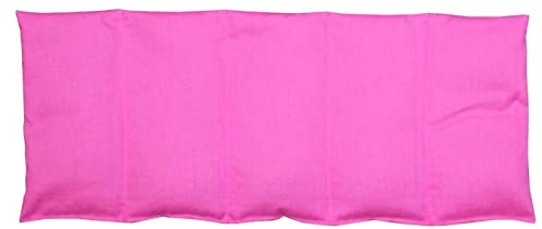 Franzis Nähstube 50x20cm Cojín de cerezo rosa en 100% algodón I Almohada de huesos de cereza 50x20 para microondas I Almohadilla térmica, Cojín de cerezo, Almohada cervical