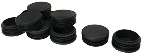 Sourcingmap 50mm 2 OD Plastic Tube Inserts Pipe End Cover 10pcs, Caps 1.81-1.89 Inner Dia, for Furniture Stools Steel Legs Bung