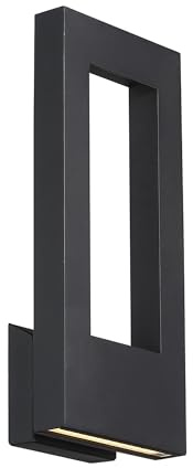 Modern Forms Twilight 16in LED Indoor or Outdoor Wall Light 3000K in Black