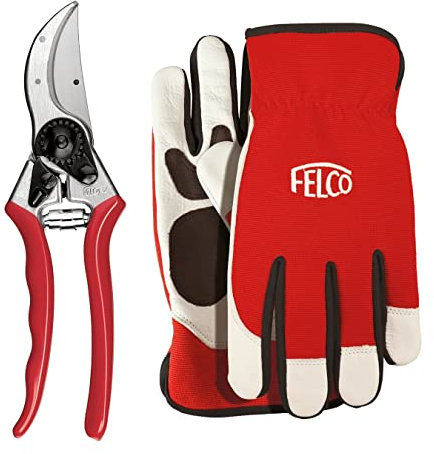 Felco Model 2 Secateurs with Small Leather Gloves