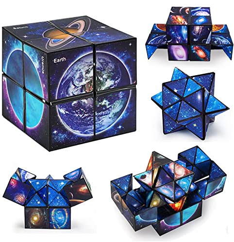 Luaxkpi Toys for Boys Age 8-12 Gifts for 9 10 11 12 Year Old Boy Girls, Infinity Cube Fidget Toy for Kids Ages 8-10 Star Cubes for Boys Girl Toys 10-12 Years Old Birthday Presents Gift Ideas