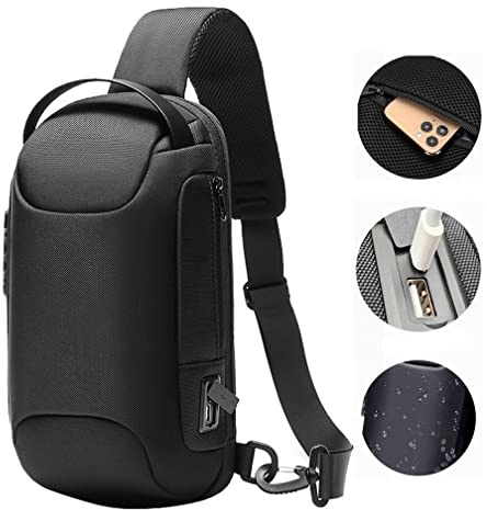LiLiTok Custodia Borsa a Tracolla per ROG Ally Case, Borsa Portatile per Steam Deck / Switch Gioco Console Accessori (con porta di ricarica USB / Tpye C)
