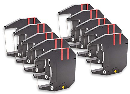 vhbw 10x Farbband Schriftband kompatibel mit Satec AE 330 Nadeldrucker, Bondrucker - Schwarz