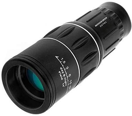 Télescope monoculaire pour Adultes, monoculaire HD Haute Puissance étanche 16x52 avec Prisme BAK4 FMC et dragonne pour l'observation des Oiseaux, la Chasse et Le Camping