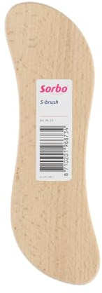 Sorbo S-Bürste – Handbürste aus Holz – Mit Unionborsten – Ergonomisch geformt – Für groben Schmutz – Ideal für Haushalt, Werkstatt, Garten – Langlebig & griffig