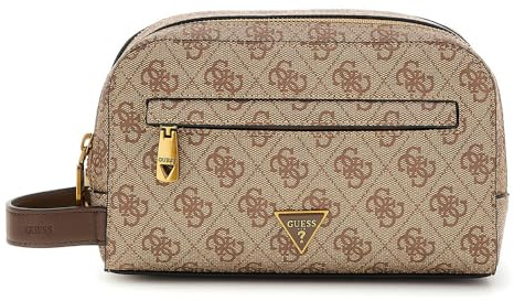 Guess Herren-Milano Small Necessaireholdallbeige braun/U