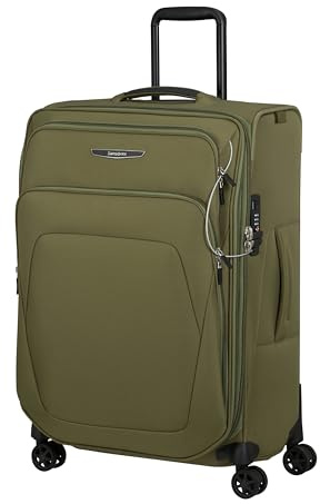 Samsonite Spark SNG Eco - Maleta Blanda 67 cm Mediana - Maleta Trolley con 4 Ruedas, Cerradura TSA, Ligera y Expandible - Verde (Olive)