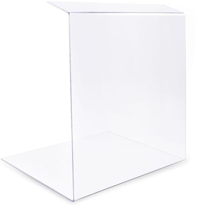 Trofecto Spuckschutz Trennwand aus Acrylglas PETG | Thekenaufsatz - Acrylglas Aufstelller - Typ 2 (60x50cm, Stärke 4mm)