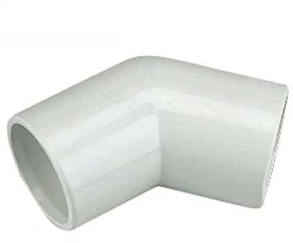 FLOPLAST Overflow Pipe 135 Degree Bend 21.5mm White - Bag of 2