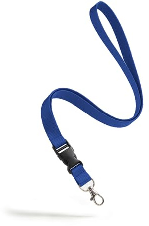 Kandinsky® Schlüsselbänder Royalblau, 25 Stück | Original, Schnellverschluss, 20mm x 900mm, Lanyards Umhängebänder, Geeignet für Messen und Veranstaltungen