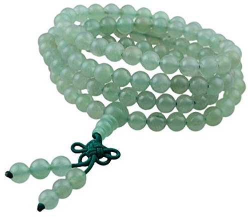 KYEYGWO 108 Mala Gebet Kette Perlen Armband 6mm Damen Herren | Unisex Wickelarmbänder Tibetisch-buddhistischen Heilstein Stretch Halskette für Meditation