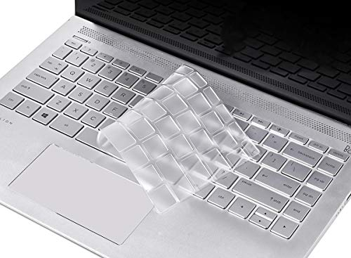 Clear Keyboard Cover Skin for 2019/2018 HP 14 Inch Laptop - HP Pavilion x360 14 Series, 14 Inch Protective Keyboard Cover