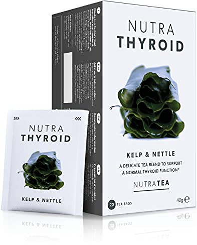 NutraThyroid - Thé pour la santé de la thyroïde | Thé pour le métabolisme - Soutient la fonction thyroïdienne - 40 Sachets de thé enveloppés - par NutraTea - Tisane – (2 paquets)
