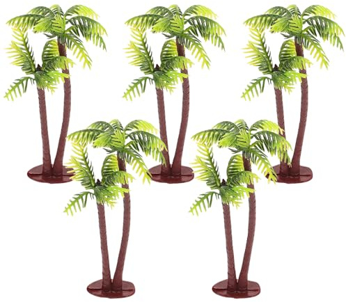 Homoyoyo Aquariumpflanzen Kuchen Topper Palmenmodellbäume 5 Stücke B?ume Zug Landschaft B?ume Diorama Models Micro Landschaft Aquarienpalmen Palm B?ume Für Garten Künstlicher Baum Künstlicher Baum