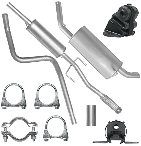 Ferroz Auspuffanlage Schalldämpferset Auspuff für Peugeot 207/207 CC 1.4i 1.6i 1.6 VTI